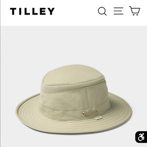Size 7 Tilley Women's Cream Hat